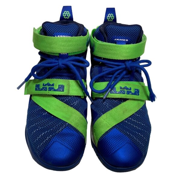 NIKE LEBRON SOLDIER 9 SPRITE SHOES 749417 SZ 8.5 GREEN BASKETBALL ATHLETIC MENS - Picture 2 of 6
